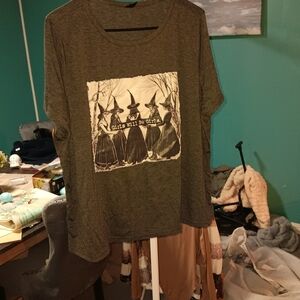 SHEIN Charcoal Witches 'Girls Will Be Girls' Tee